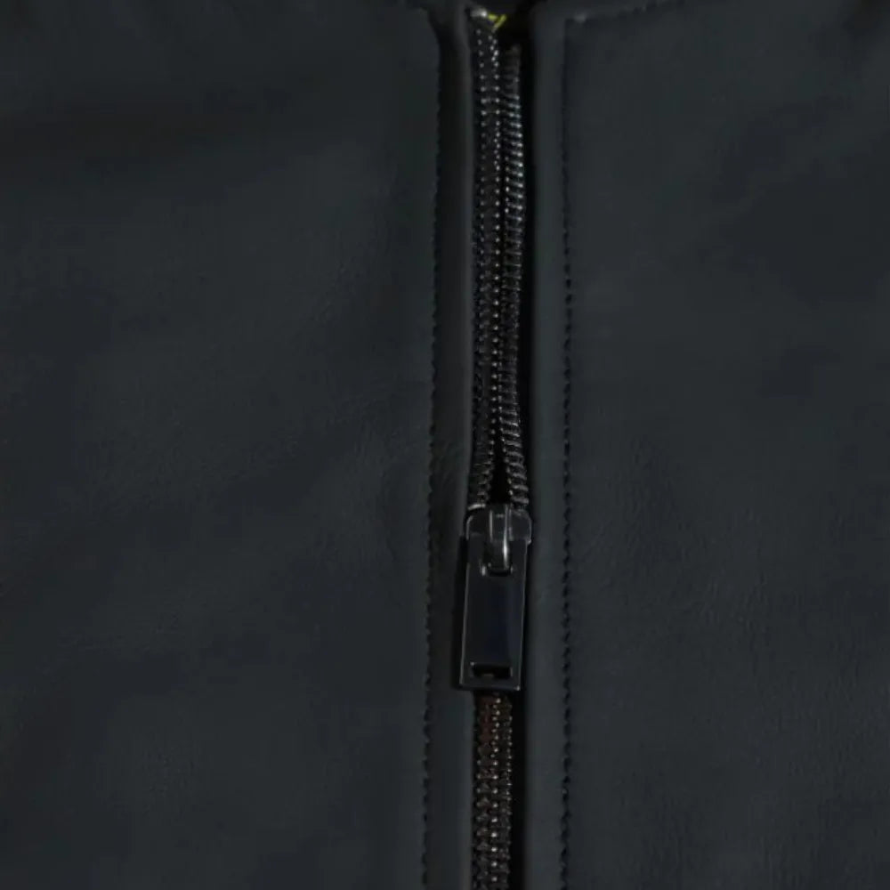 Colt matte black ribbed bomber jacket