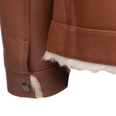 Mike's western Trucker shearling coat