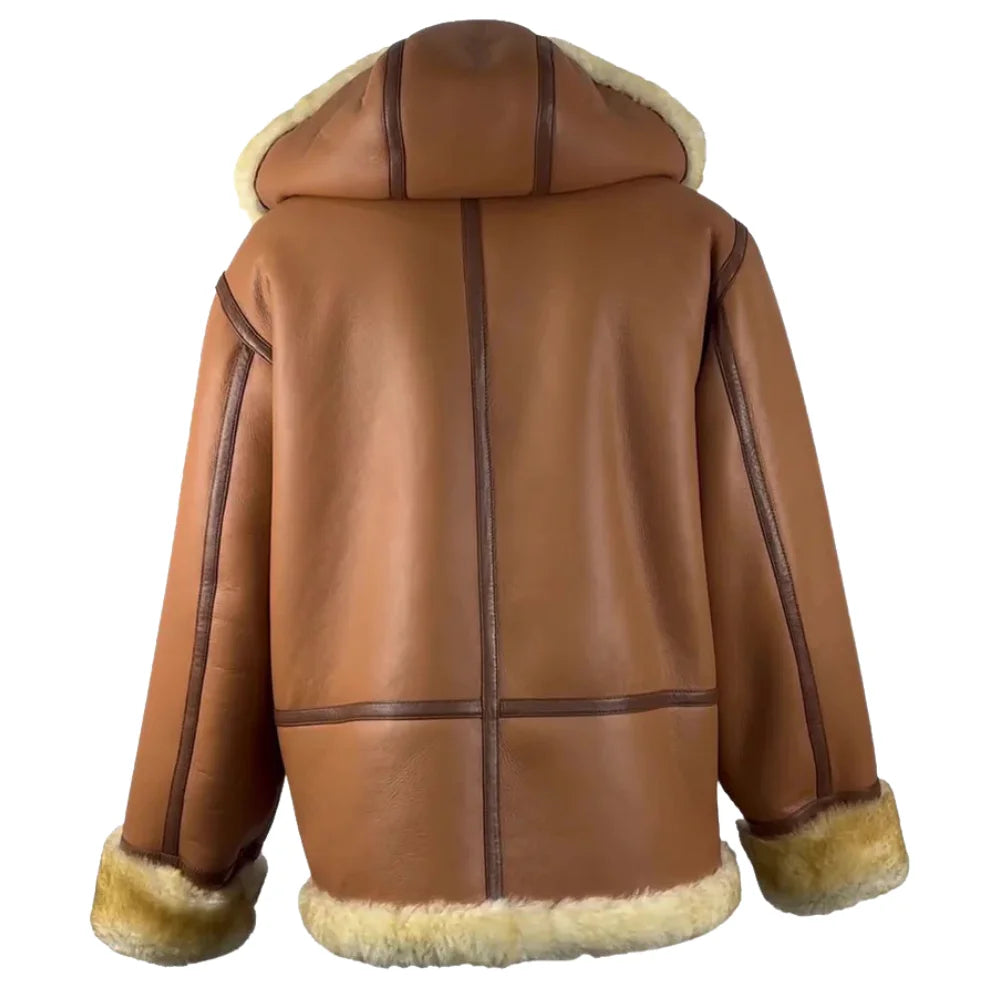 Steve hart Tan Brown Shearling duffle coat