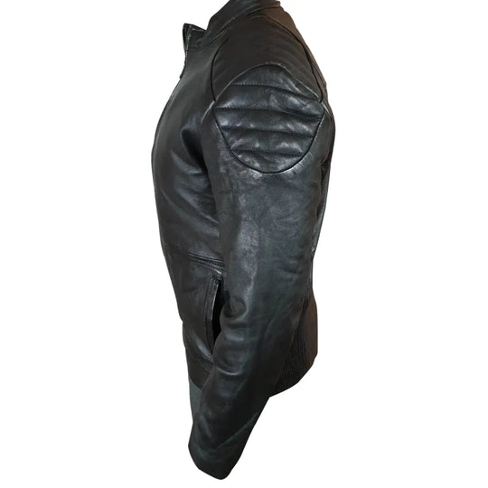 Cleve's leather jacket with Stretch Leather