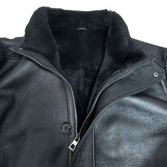 Ralph's Black shearling Long coat