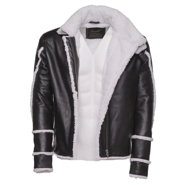 Harry's Sherpa Leather jacket with double collar
