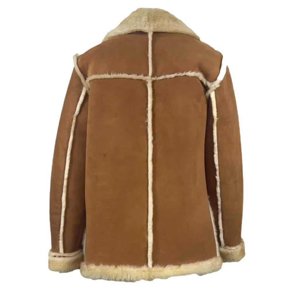 Roddy Piper Western Style Shearling Jacket