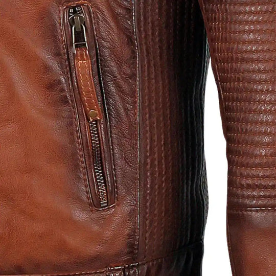 Men's Ruda Burnished Leather Jacket