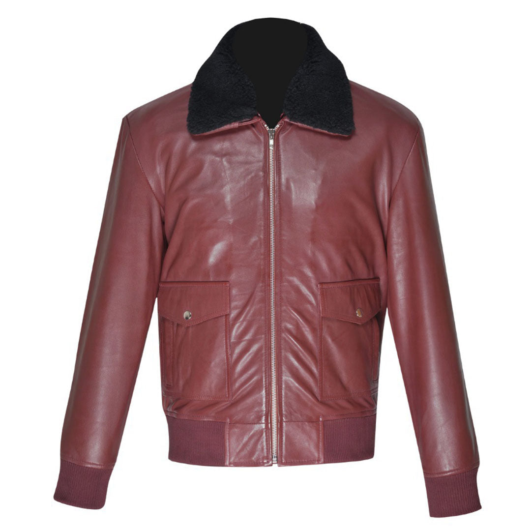 Justin's Burgundy A2 Bomber jacket