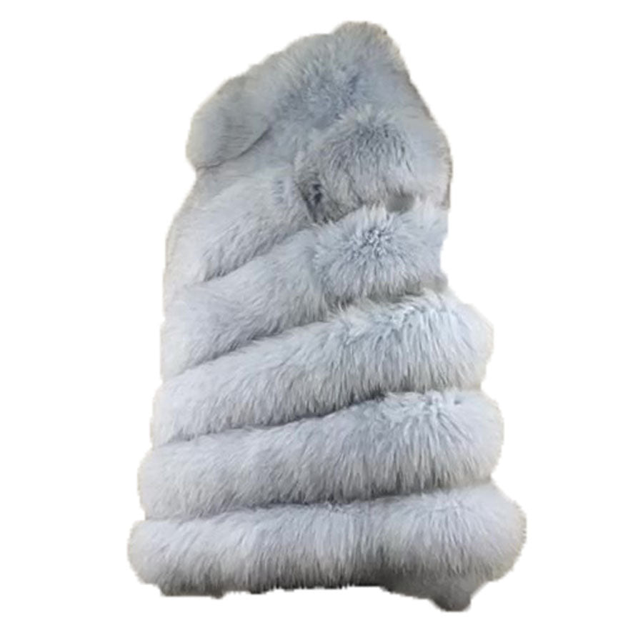 Women's White Fox Fur Cape/ Poncho