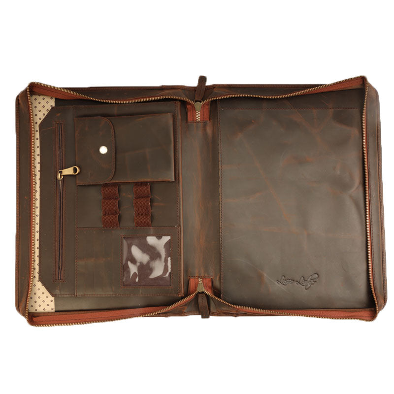 Leather iPad cover and portfolio