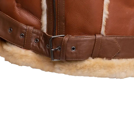 Alek's Shearling Leather Biker Jacket