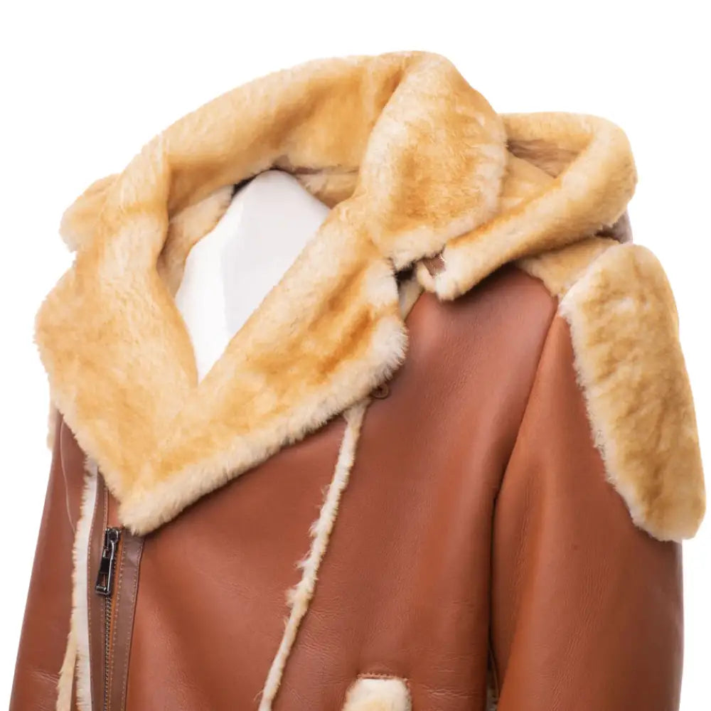 Alek's Shearling Leather Biker Jacket