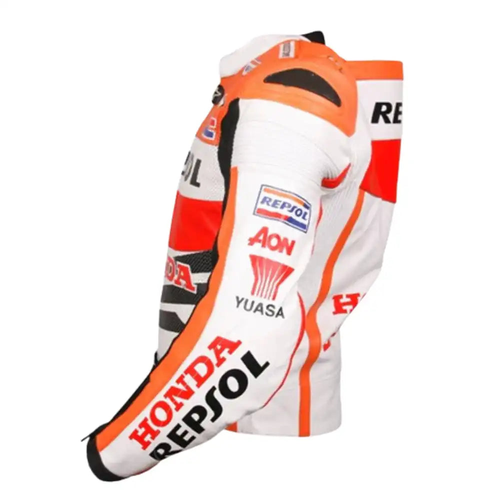 Repsol Mesh Riding Jacket Honda Repsol Armored Leather Motorcycle Jacket – Lusso Leather
