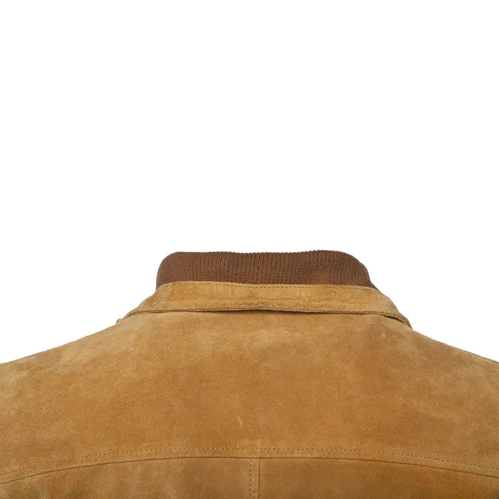Lincoln Tan Suede Leather driving coat