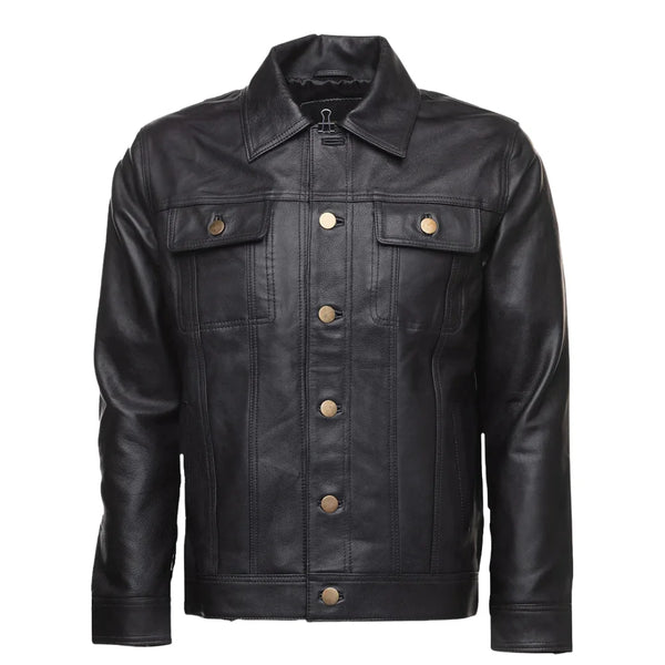 Mason Trucker leather jacket