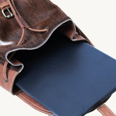 Rustic Hide Carryall backpack