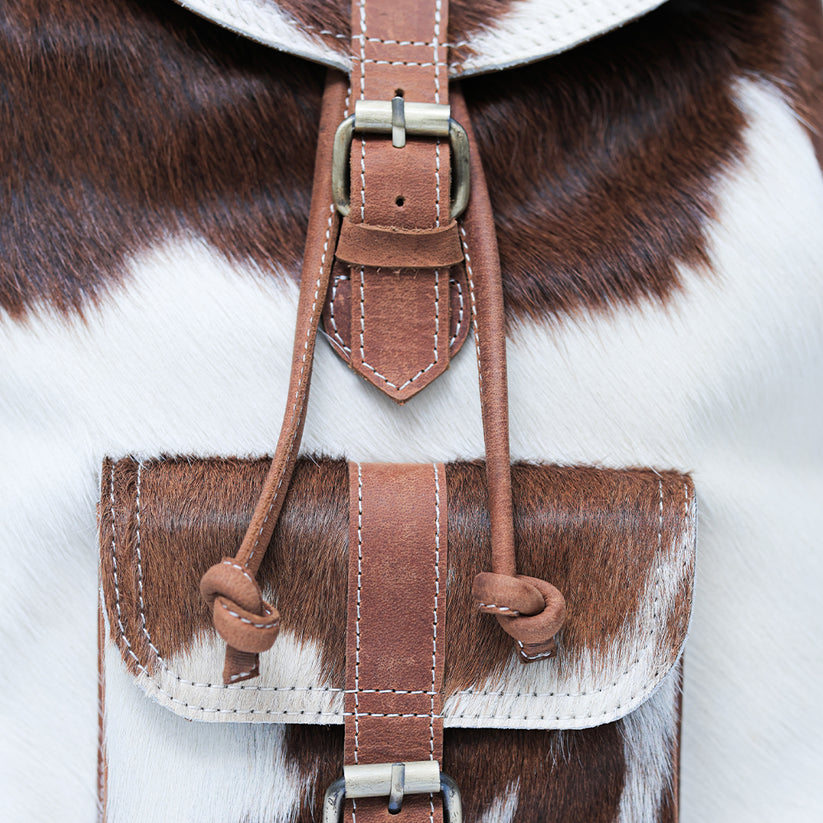 Rustic Hide Carryall backpack
