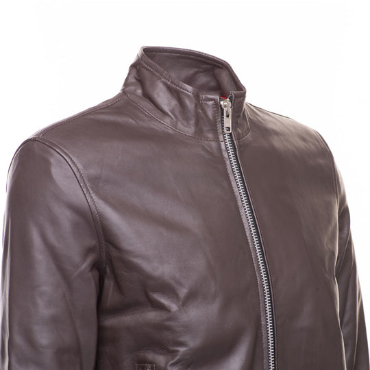 Henry Mateo Dark Brown leather jacket