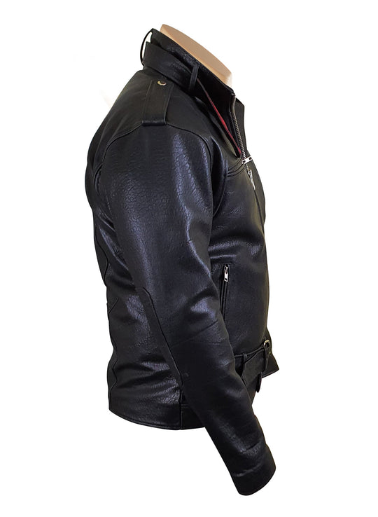 High-Class Dalton Bubble Textured Moto Jacket