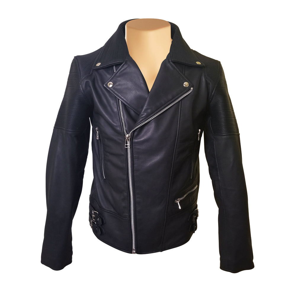 Stretchy Leather Brett's Biker Style Leather Jacket