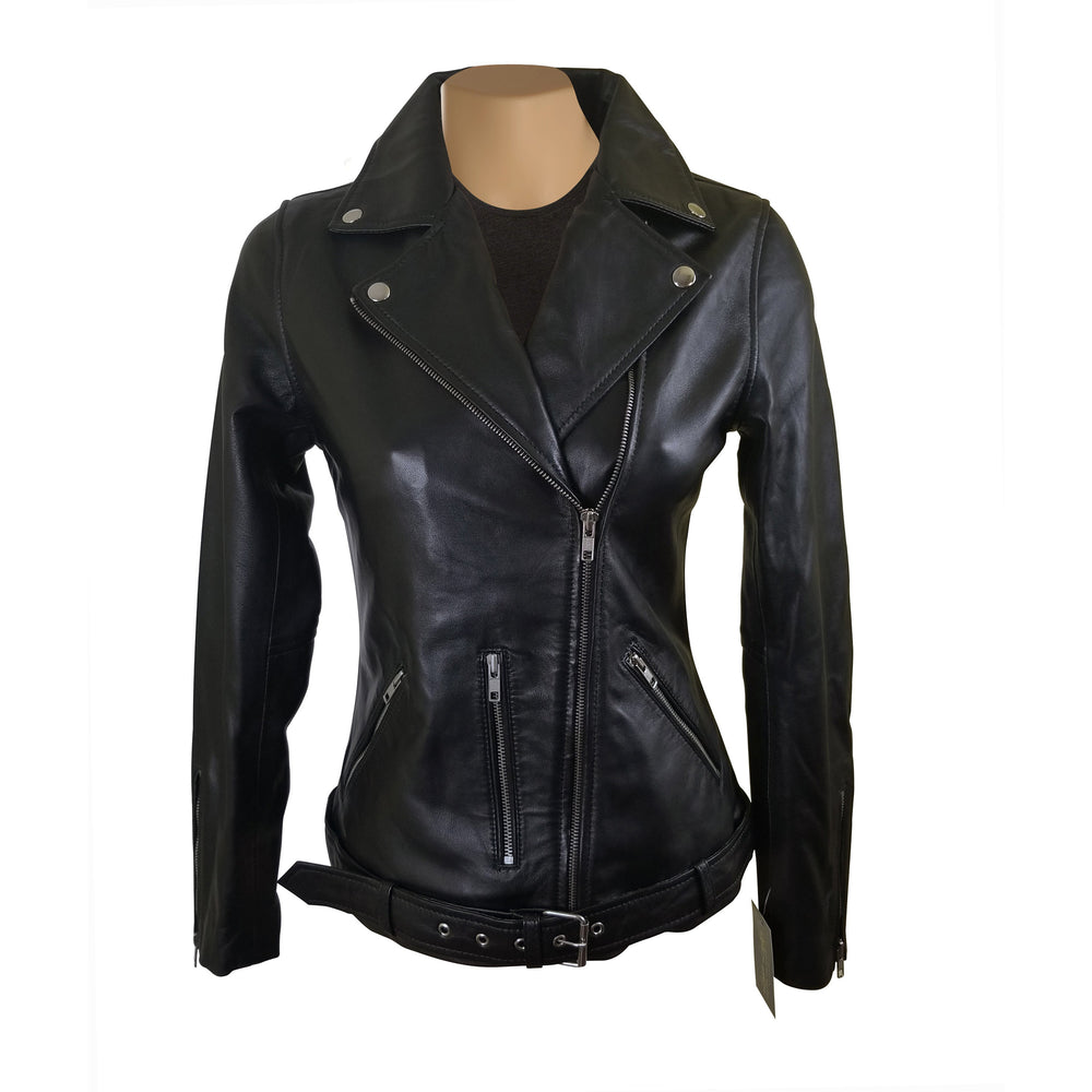 Style Waist Belt Emilie's Black Leather Jacket