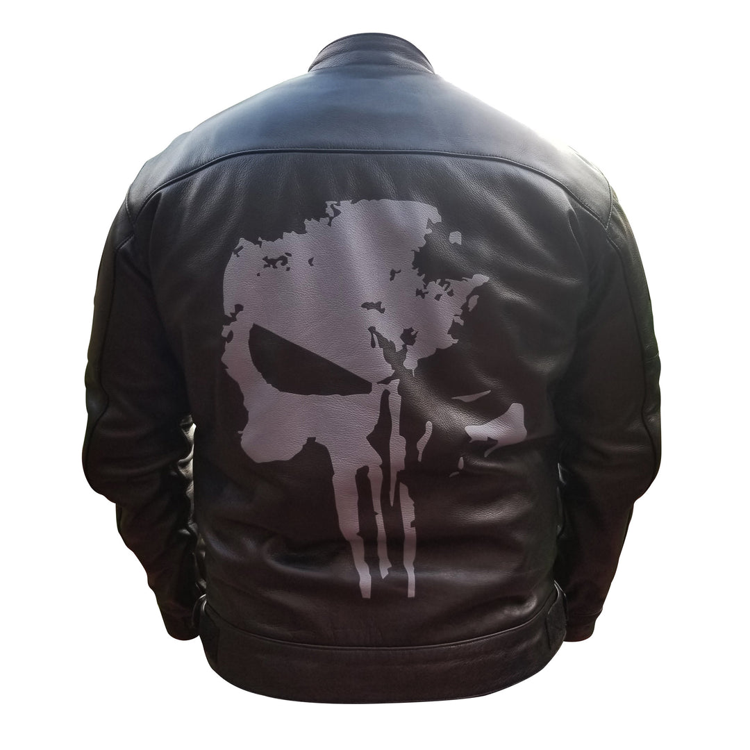 Protective Punisher's motorcycle leather jacket