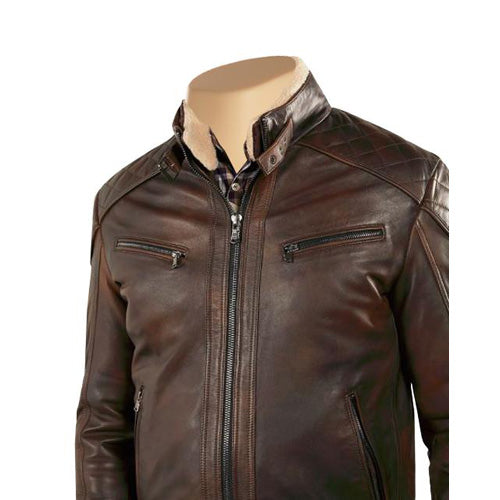 Comfortable Pure Leather Desert leather jacket 