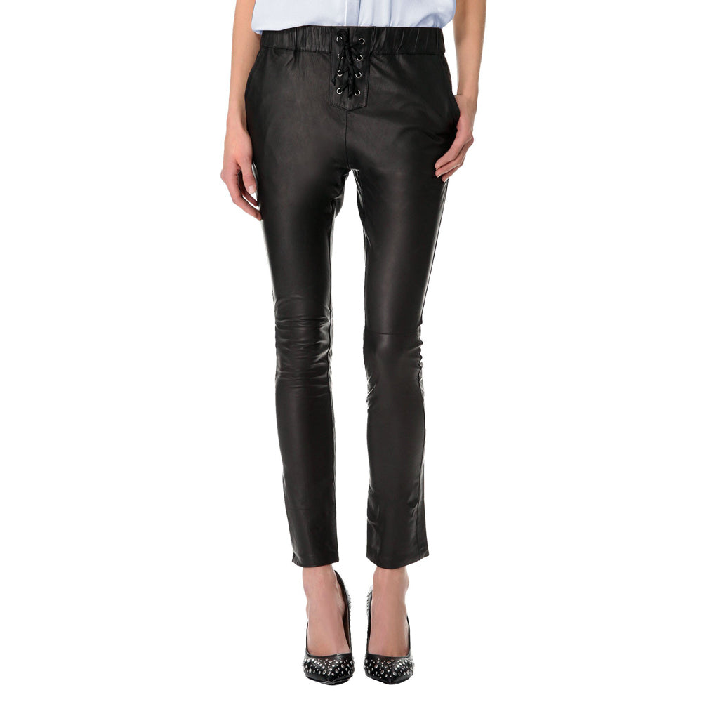 Professional Business elegant leather pants 