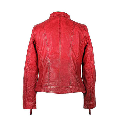 Unique or Custom Bladon Beet Leather Jacket