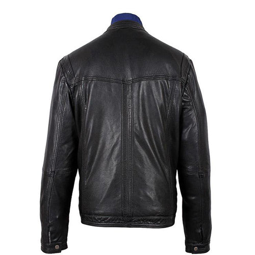 Men's Bonito Black Leather Jacket