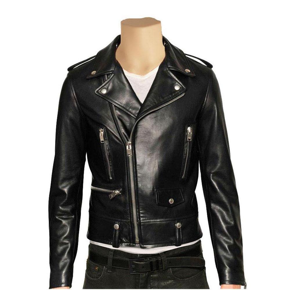 Leather Biker Jacket - CLEARANCE PRE MADE