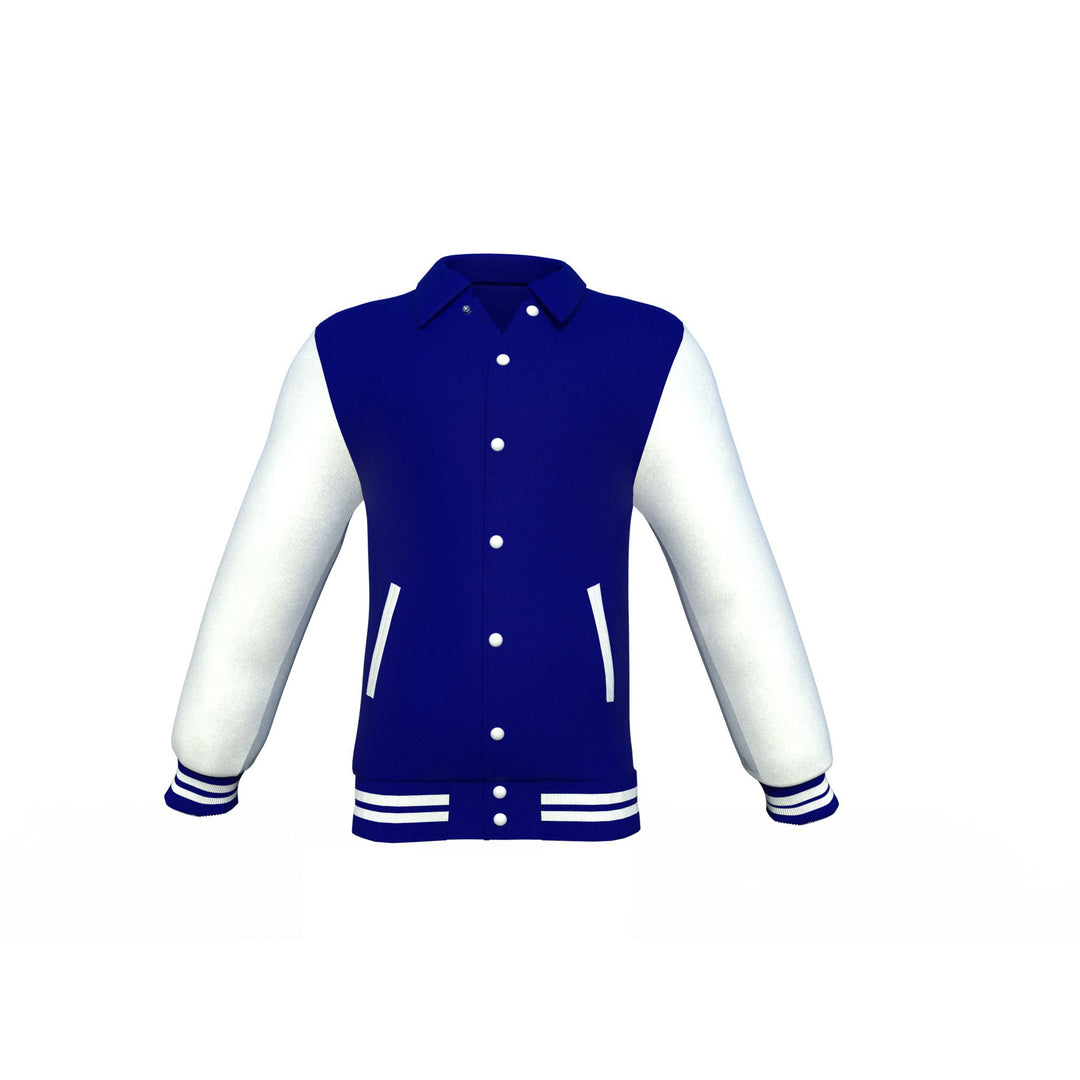 Unique or Custom White Sleeves Navy Varsity Letterman Jacket