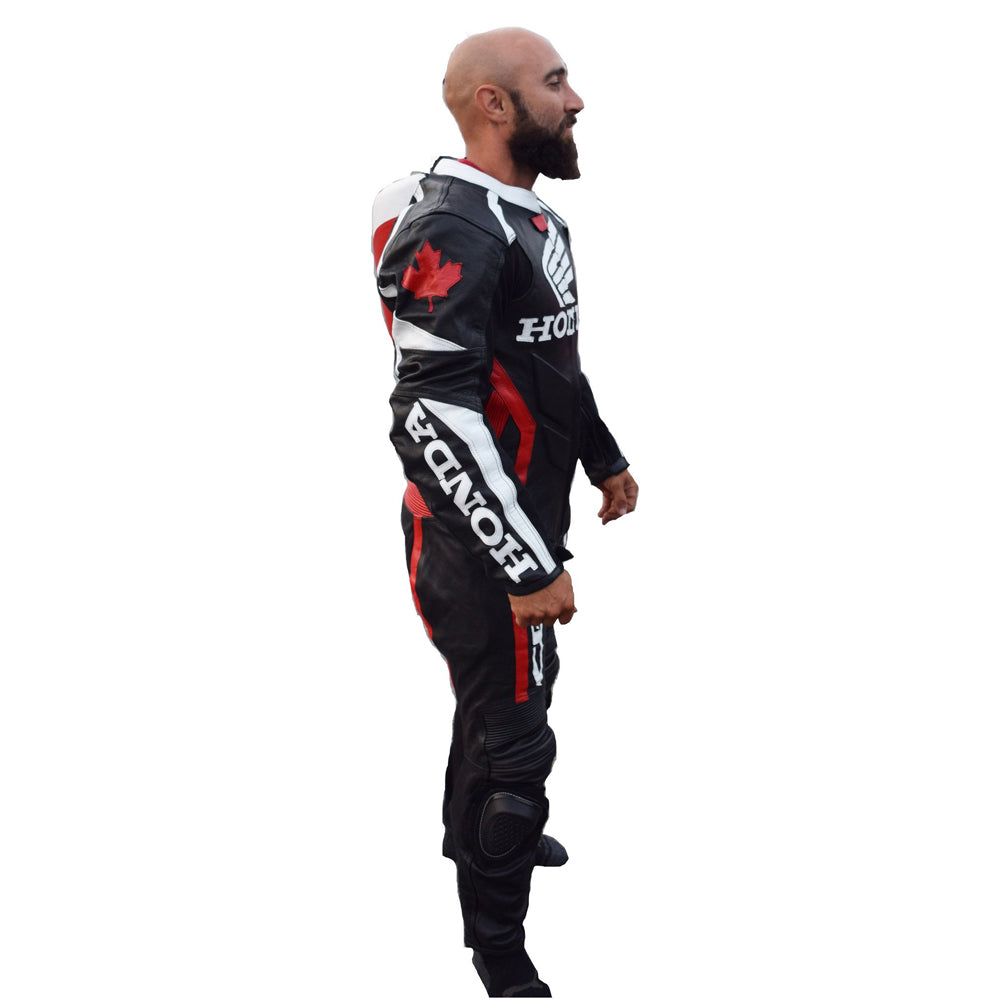 Canadian Safe and Waterproof Honda leather suit 