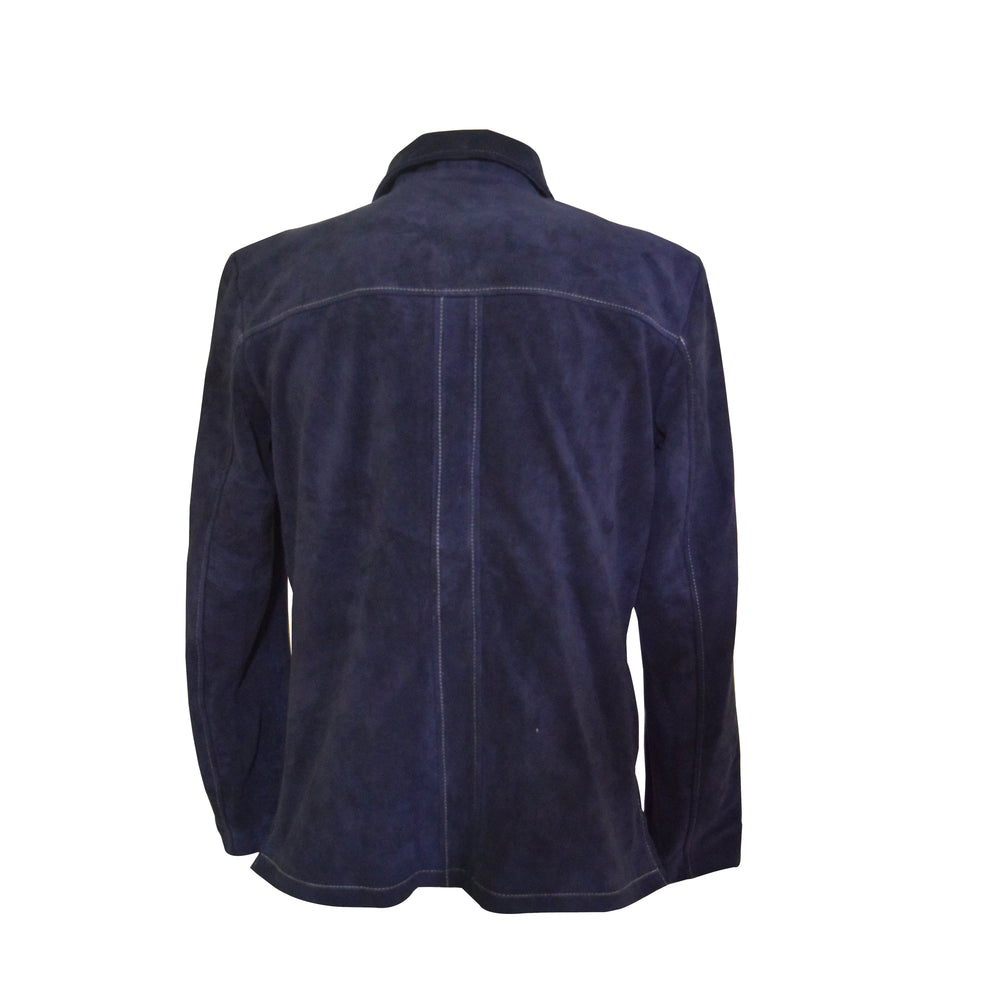 Excellent Design & Comfort Neive's blue suede shirt