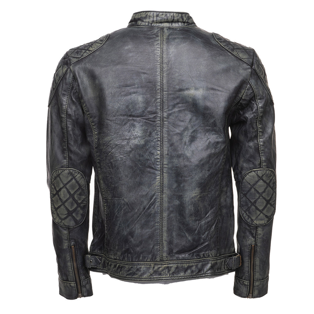 Grayson stone wash Cafe Racer jacket