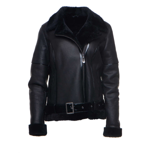 Tasha's B-3 Shearling Bomber Jacket for Women