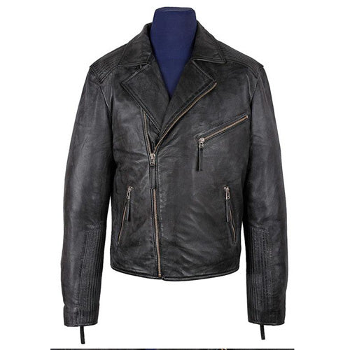 Cozy Men's Radom Black Leather Jacket