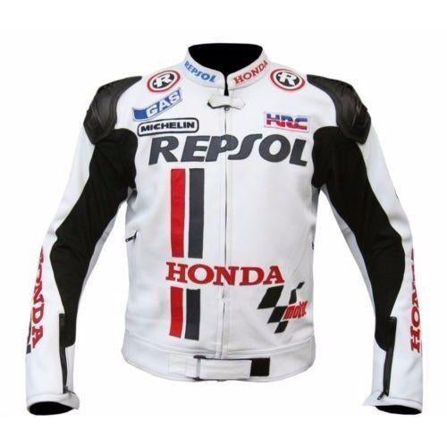 Armor Protection White Honda Repsol motorcycle jacket