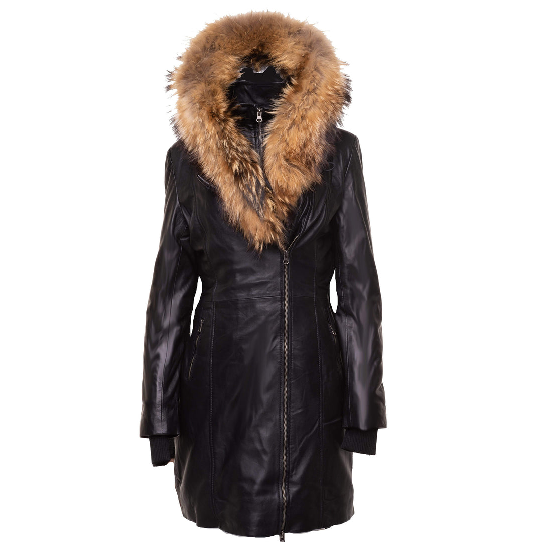 Ulva Fur Trimmed Women's parka with fox fur hood