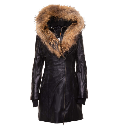 Ulva Fur Trimmed Women's parka with fox fur hood