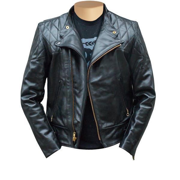 Stylish Brandford Comfortable quilted stitched Biker leather jacket