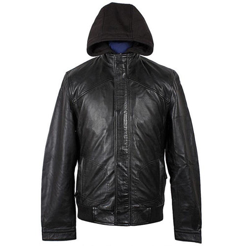 Stylish Black Leather Jacket for Men