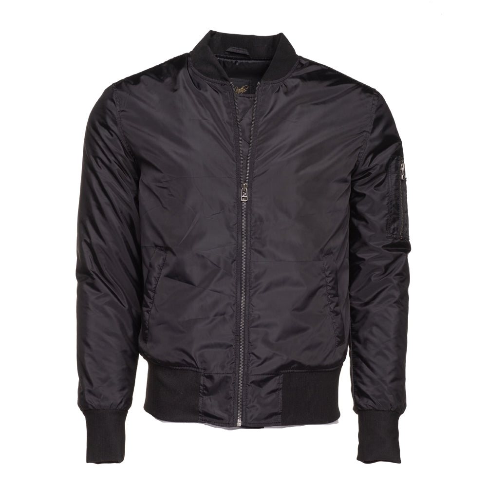 Allan's Ribbed Waist Nylon Flight Jacket