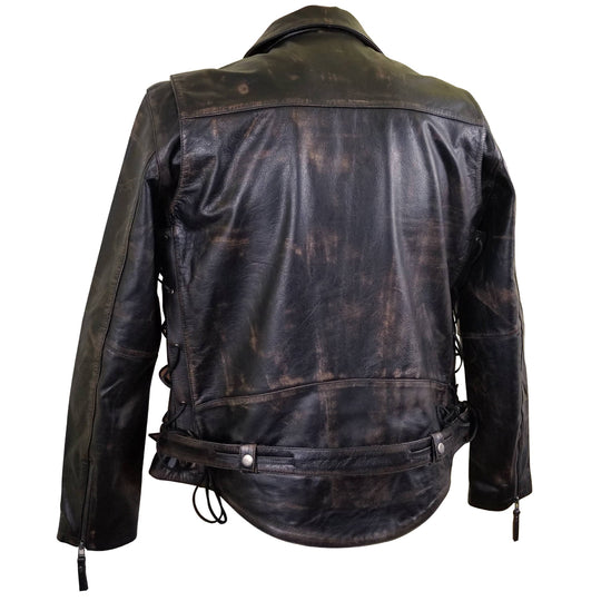 Comfortable Terminator 2 Distressed Biker Leather Jacket