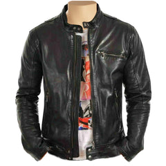 Arthur Classic Cafe racer Leather Jacket