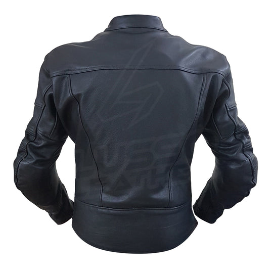 Real Racer Armored Leather Motorcycle Jacket