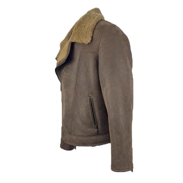 Carter's Brown Biker Shearling Jacket