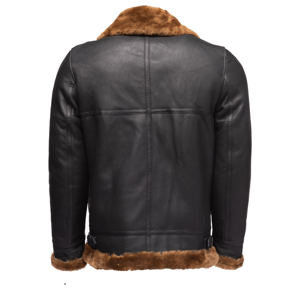 B3 Ginger Brown Aviator Shearling Jacket