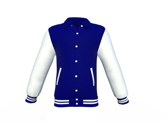 Unique or Custom White Sleeves Navy Varsity Letterman Jacket