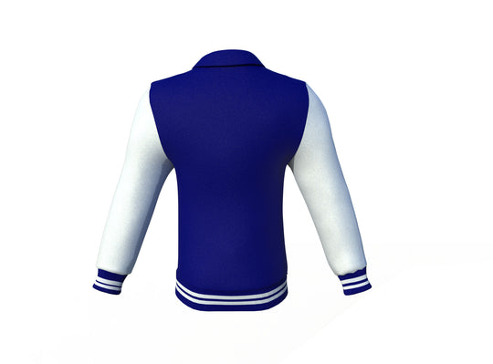 Unique or Custom White Sleeves Navy Varsity Letterman Jacket