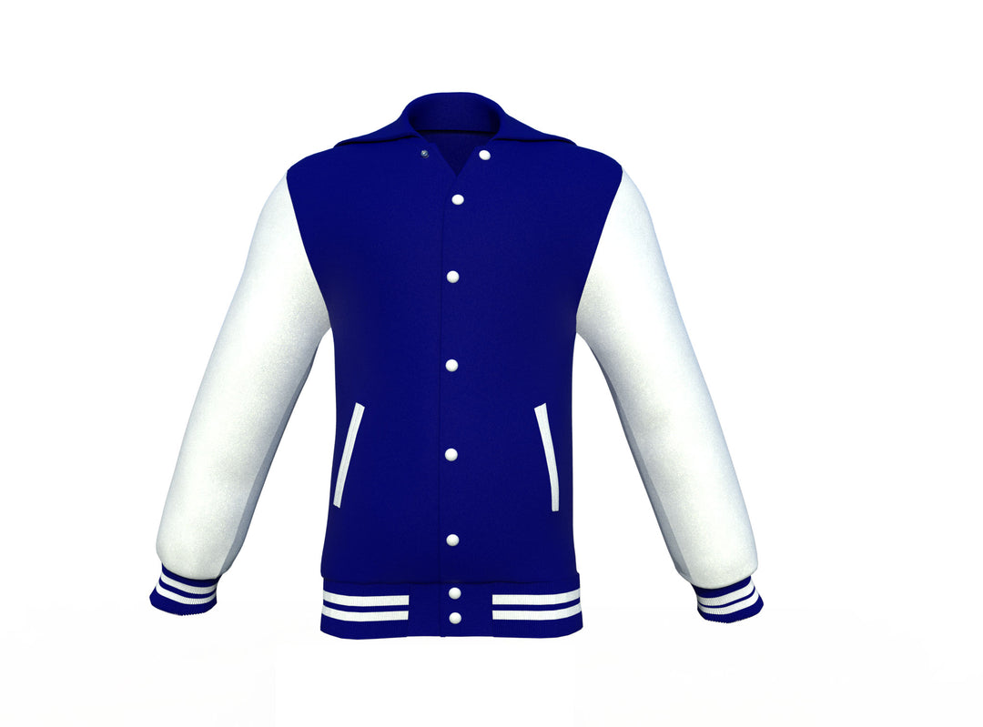 Unique or Custom White Sleeves Navy Varsity Letterman Jacket