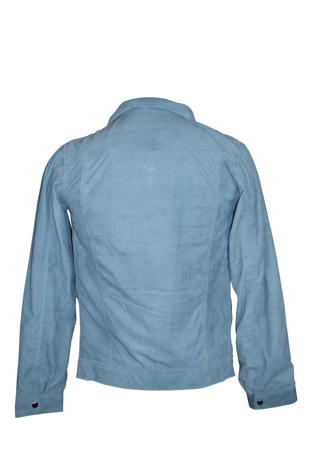 Fashionable Suede Sky blue shirt