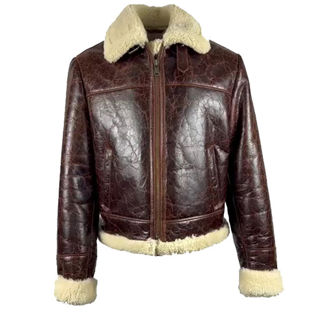 Wayne Nash Brown vintage oxblood B3 Bomber Jacket